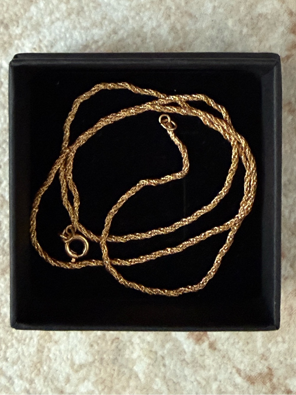 Delicate Gold Rope Chain Necklace - Picture 6 of 6